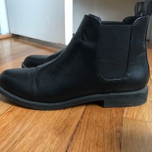 Faux leather Chelsea boots